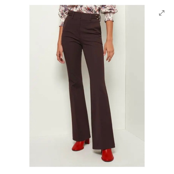 NWT Derek Lam 10 Crosby Pallas Slim Flare D-Ring Pants- Size 12 - Picture 1 of 9